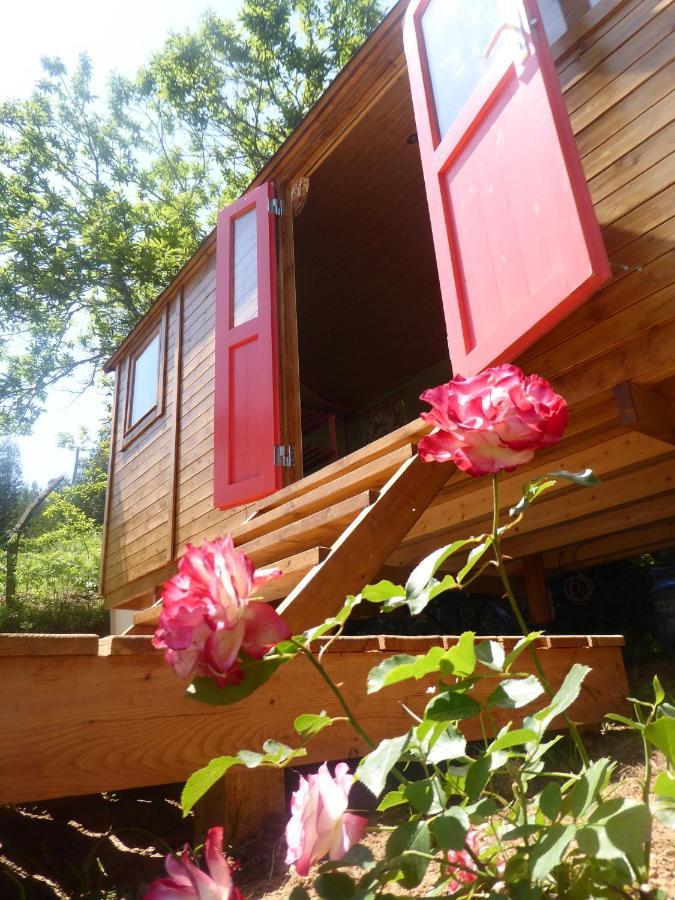 Rosa The Cosy Cabin - Gypsy Wagon - Shepherds Hut, River Views Off-Grid Eco Living Pedrogao Grande Exteriör bild